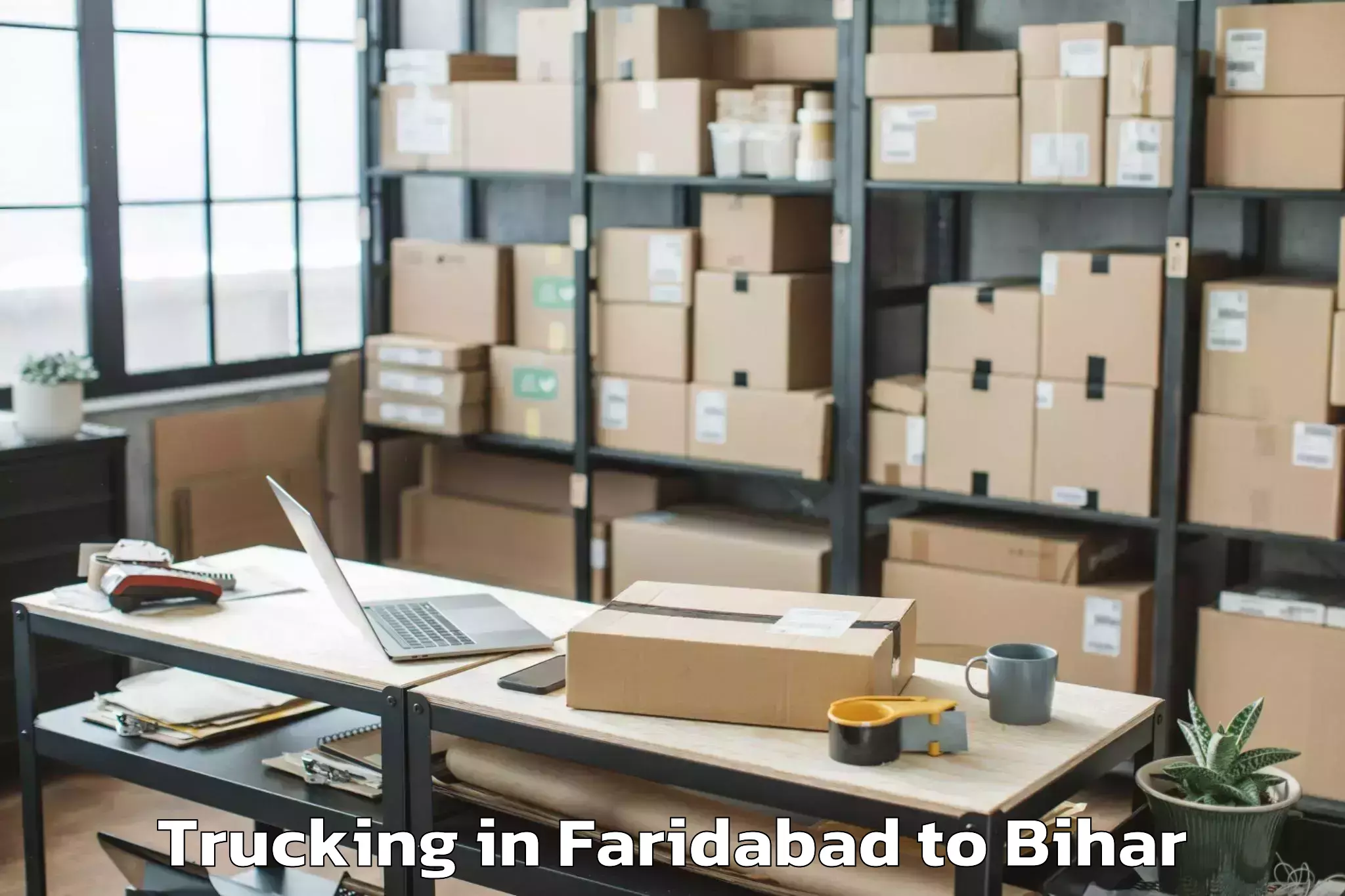 Leading Faridabad to Tilouthu Trucking Provider